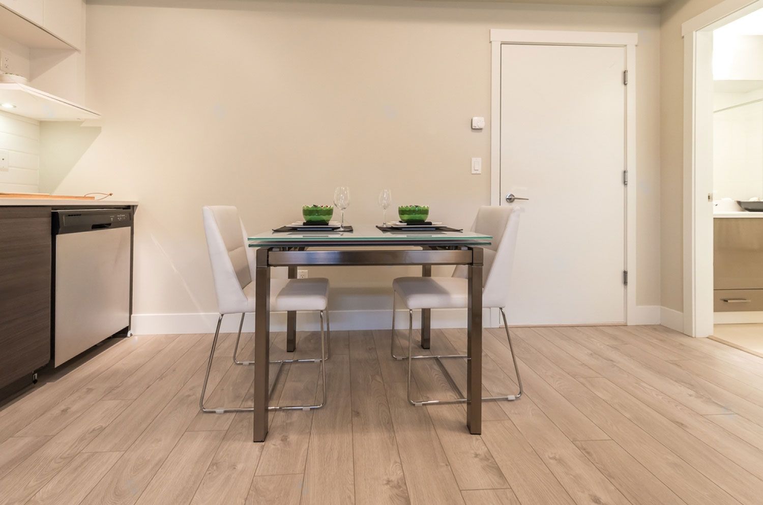 Dining Table on Timber Flooring — Flooring Suppliers in Laurieton, NSW