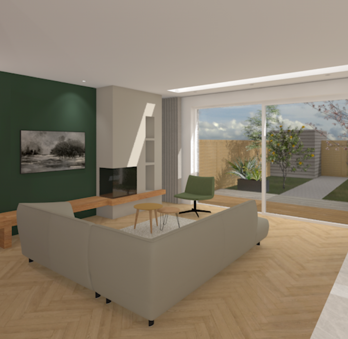 Visual interieurontwerp living