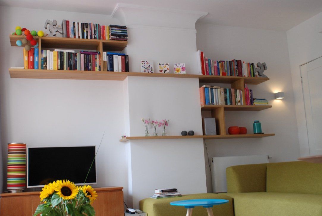Interieurontwerp woonkamer appartement Amsterdam 