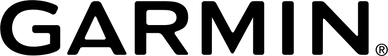 Garmin logo, black text, with a registered trademark symbol.