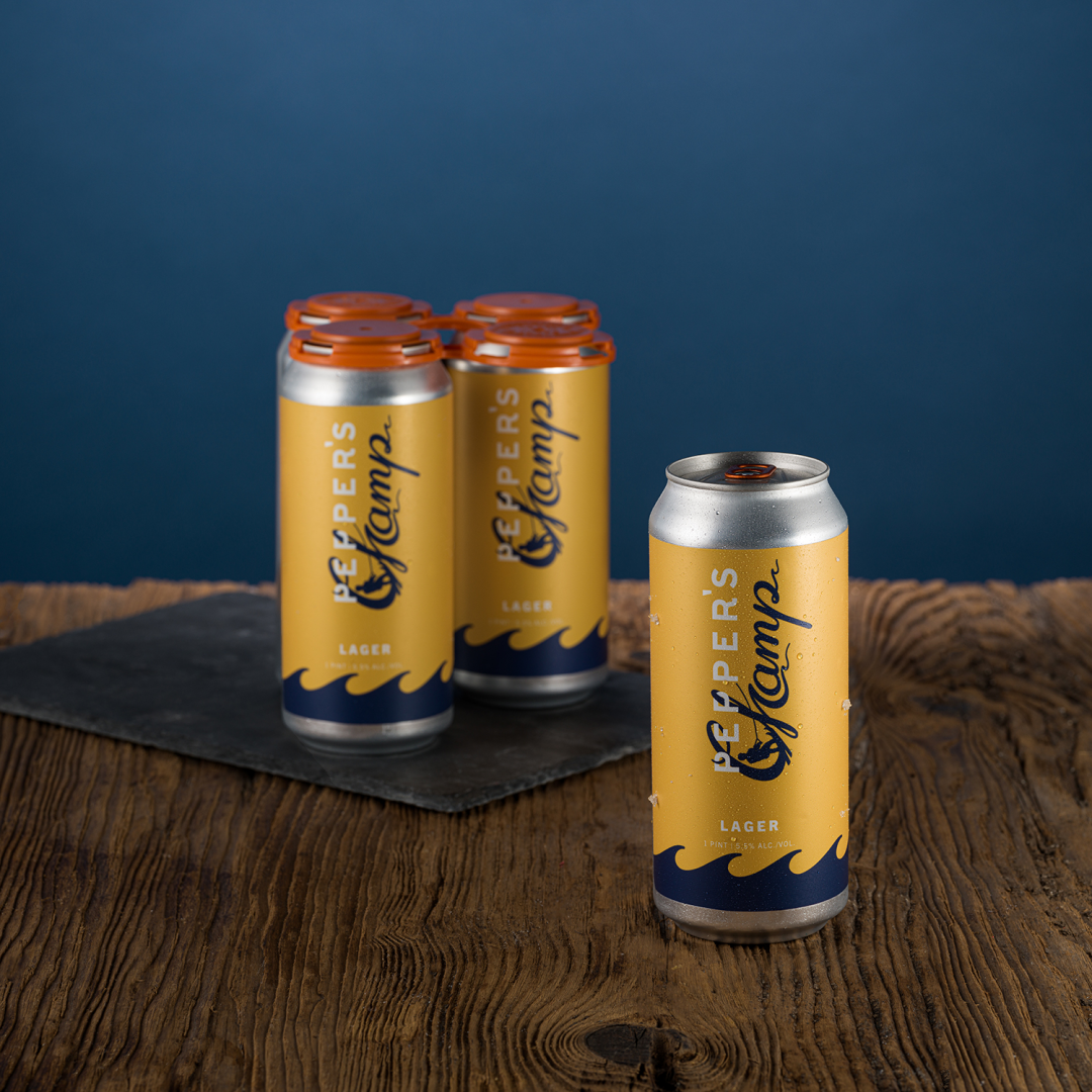 Cans of Champ Lager