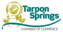 A logo for tarpon springs chamber of commerce