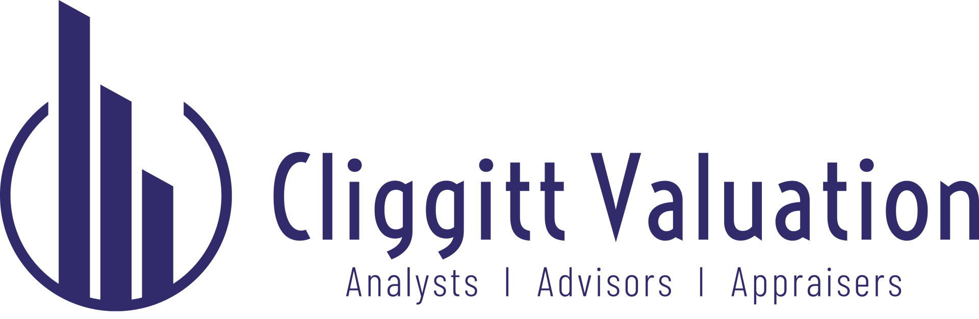 The logo for cliggitt valuation analysts advisers and appraisers