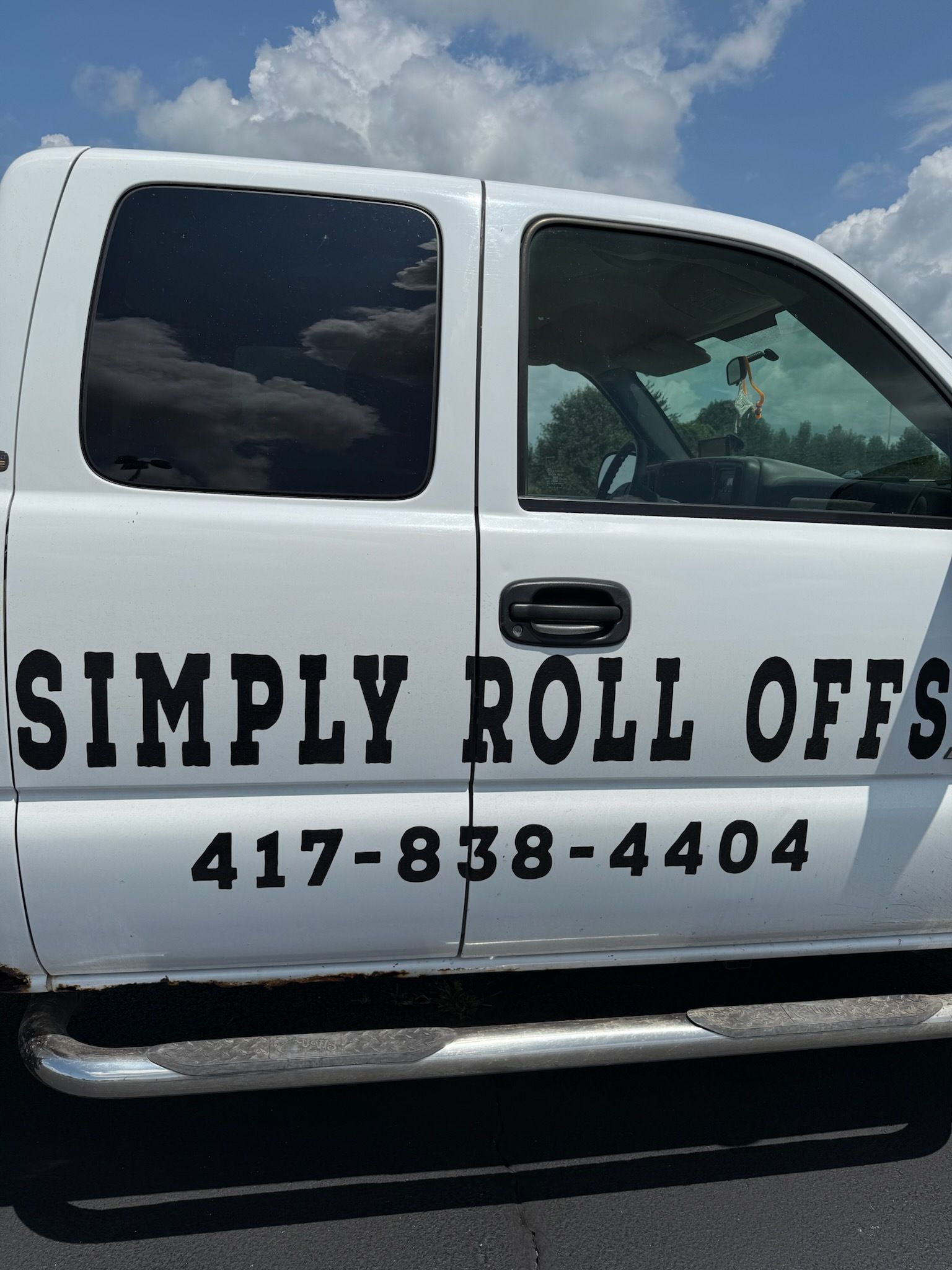 White truck with 