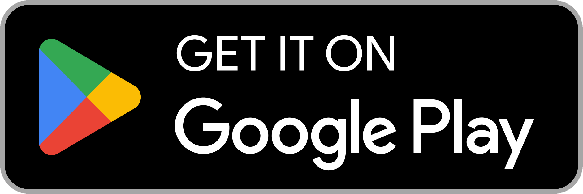 A google play button that says `` get it on google play ''.