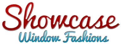 Logo for Showcase Window Fashions, with the word