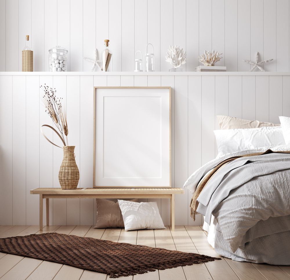 A Bedroom with White Paneled Walls — Downs Window Renewals in Harristown, QLD