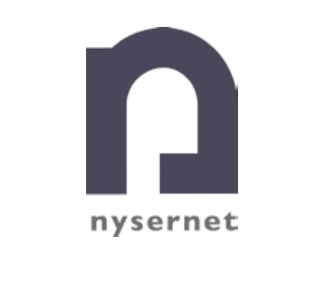 A logo for nysernet is shown on a white background