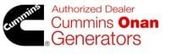 Cummins Onan Generators Authorized Dealer logo.