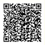 Um código qr preto e branco em um fundo branco.