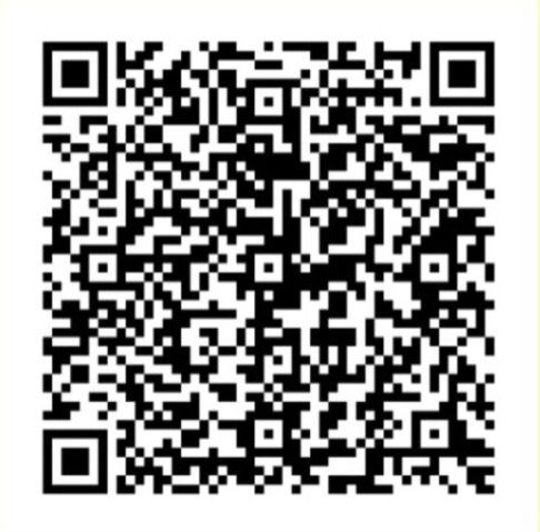Um código qr preto e branco em um fundo branco.