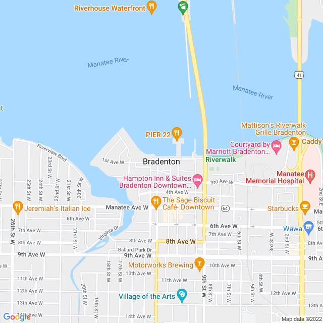 Map of business location