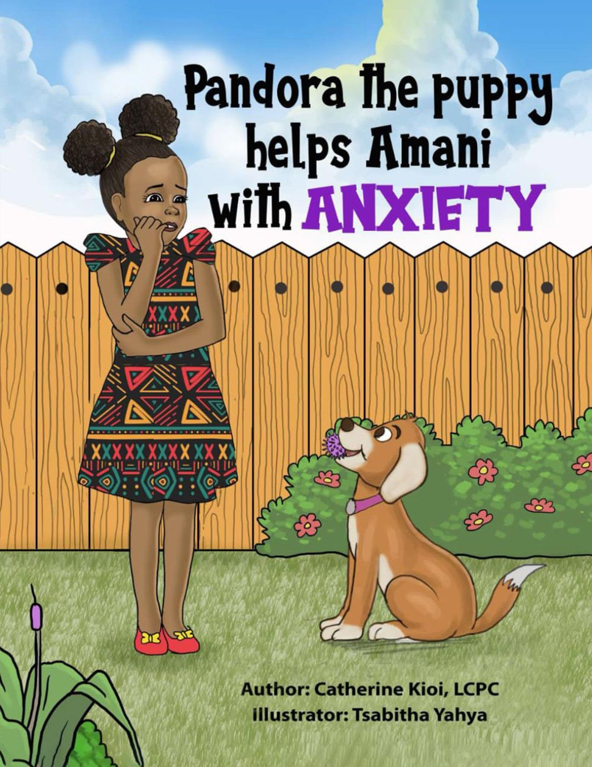 Children book: Pandora the Puppy Helps Amani with Anxiety