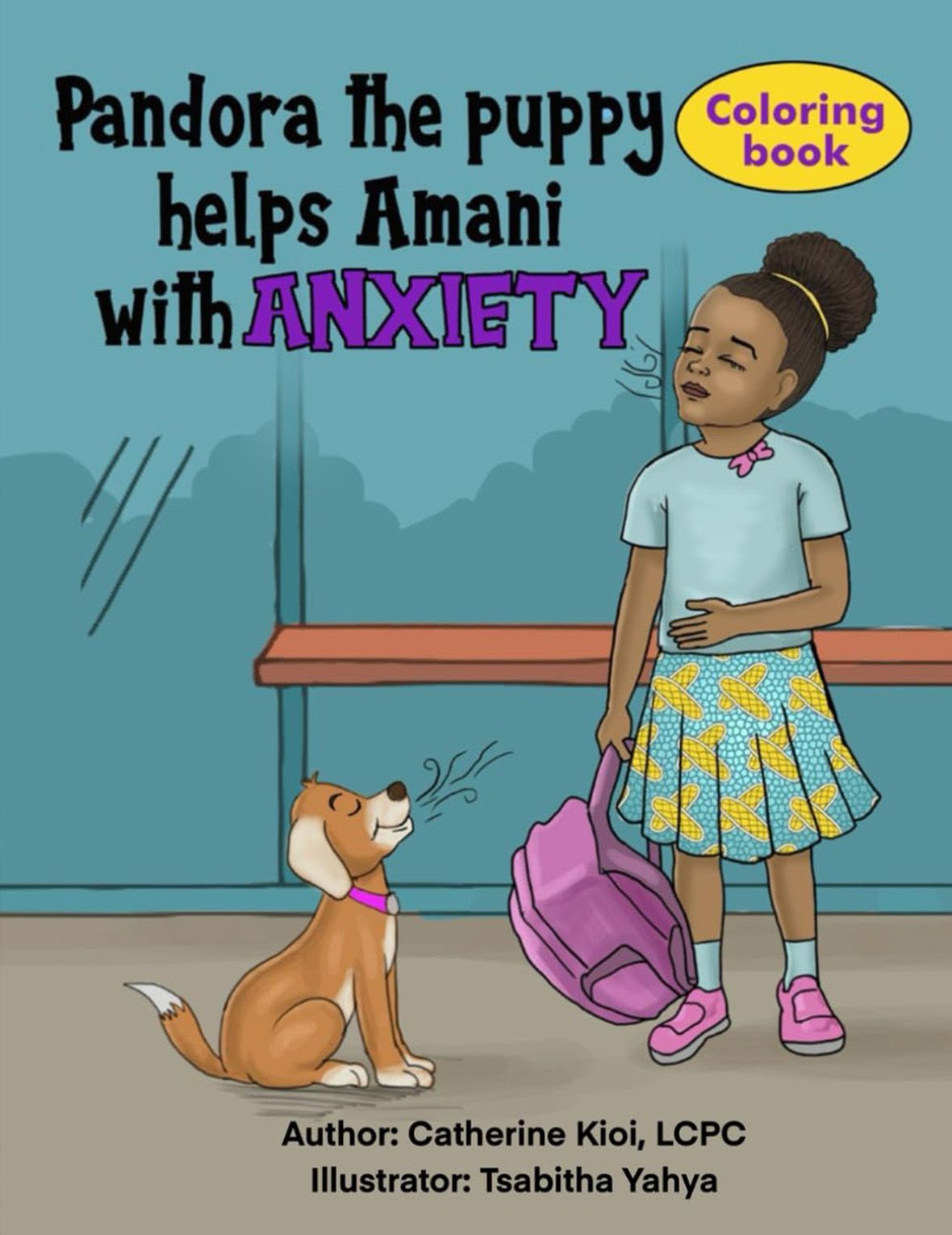 Companion Coloring Book: Pandora the Puppy Helps Amani with Anxiety