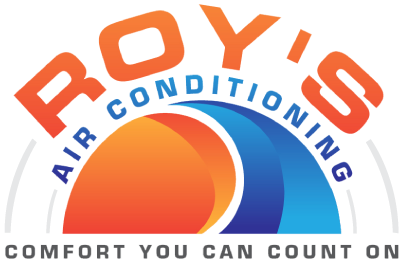 Roy 's air conditioning logo that says comfort you can count on
