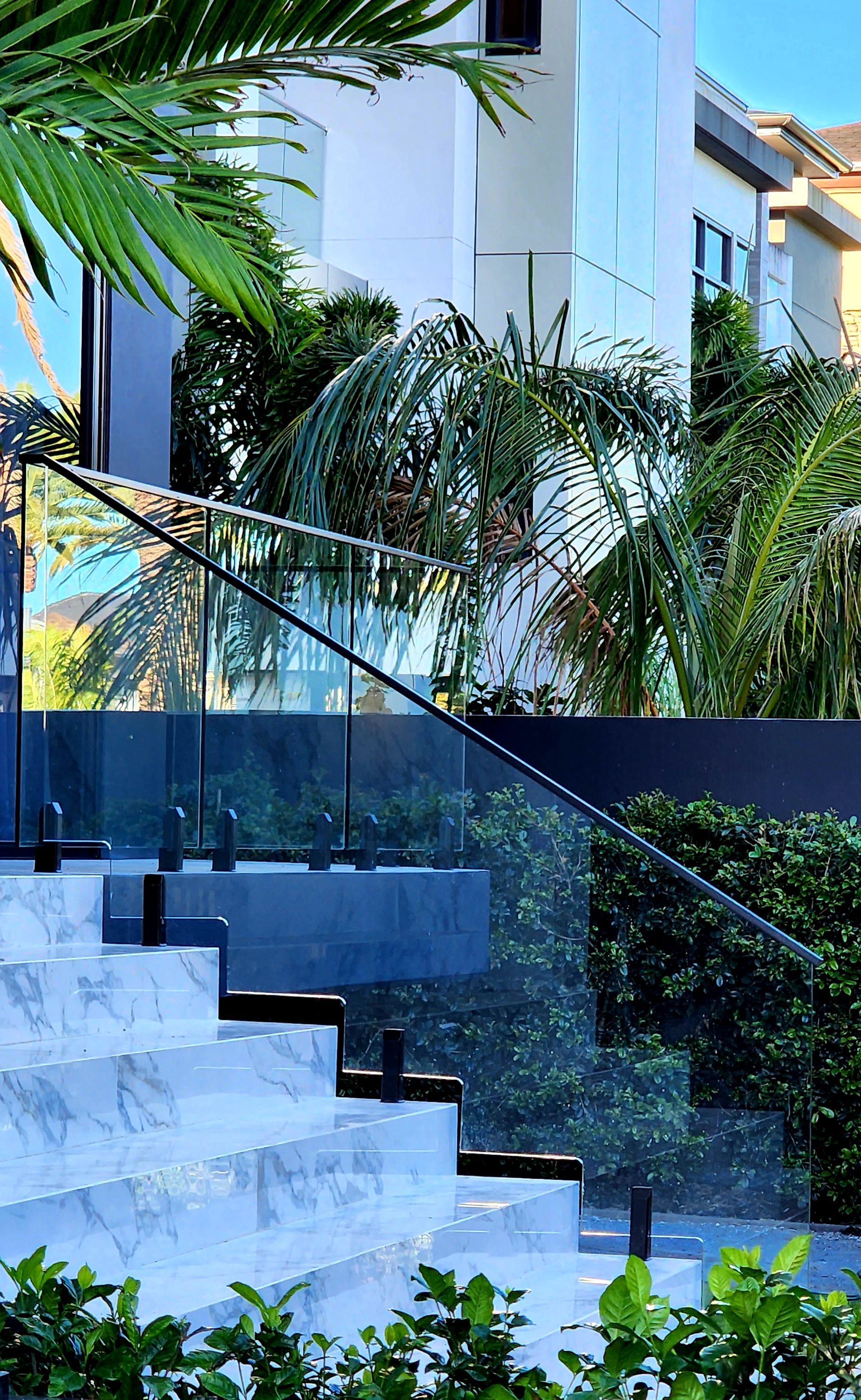 glass railing installation