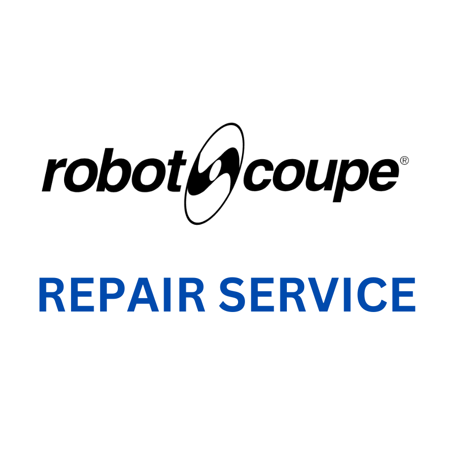 A robot coupe repair service logo on a white background.