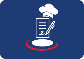 a chef 's hat is sitting on top of a piece of paper with a pen .