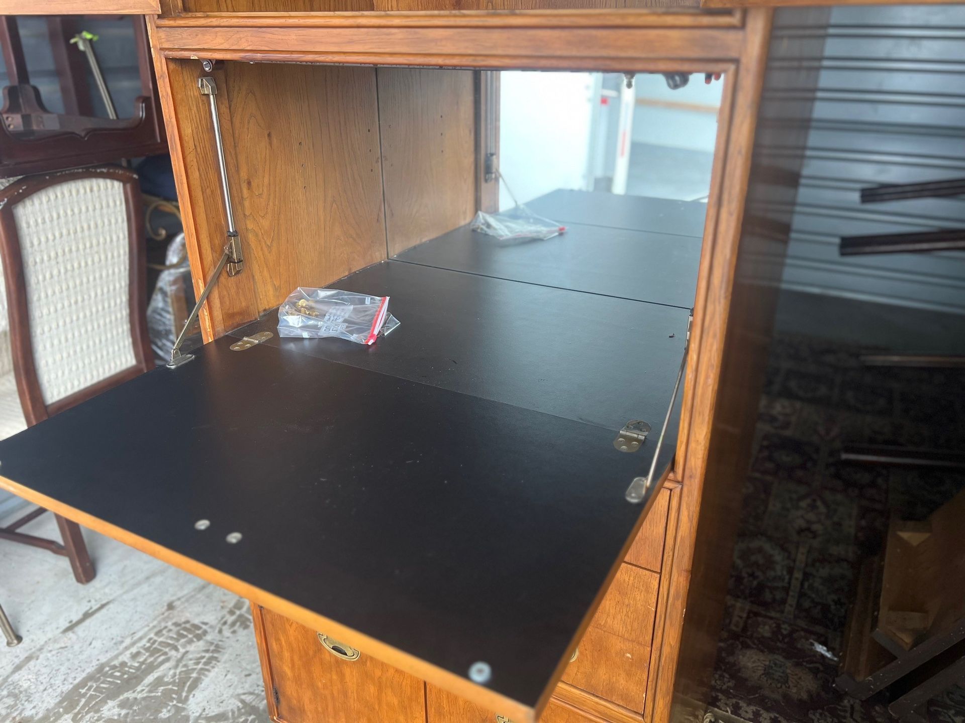 Drexel Heritage Illuminated Bar Cabinet