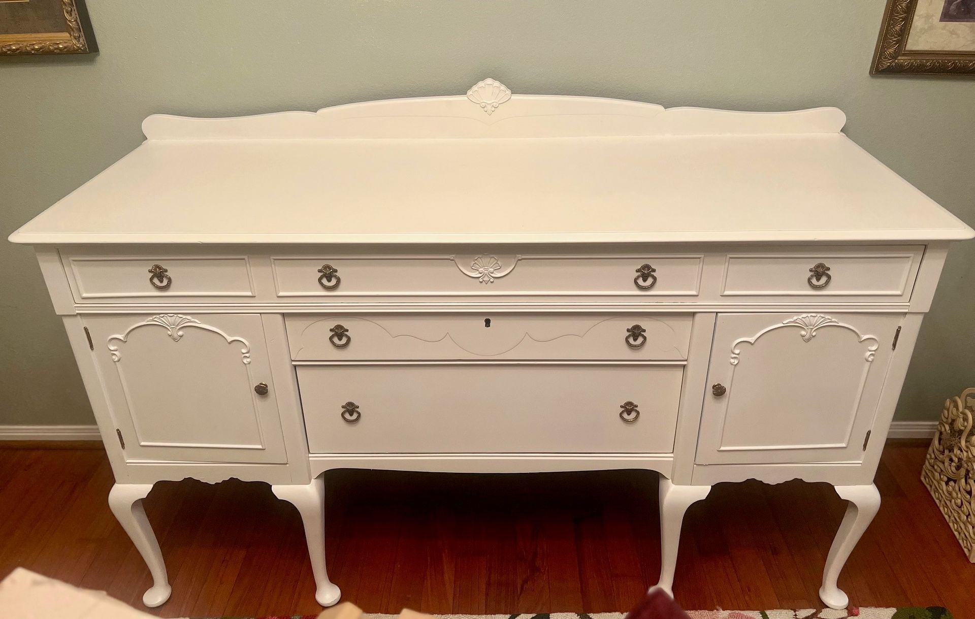 Colonial Style Soft White Buffet