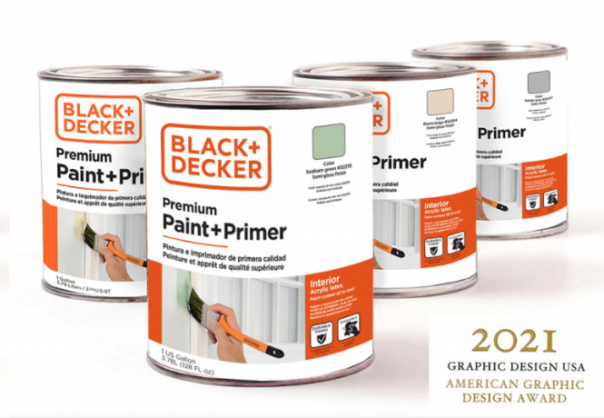 Black + Decker Paint Can Package Designer ©RRDG Randy Richards Design Group