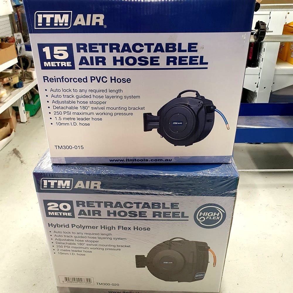 Retractable Air Hose Reel — Trade Supply Services in Taree, NSW