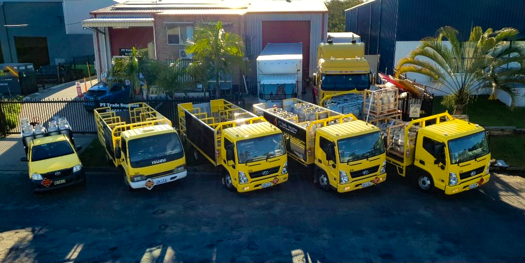 Various Paint & Gas Supplies on Shop Shelves — Trade Supply Services in Taree, NSW