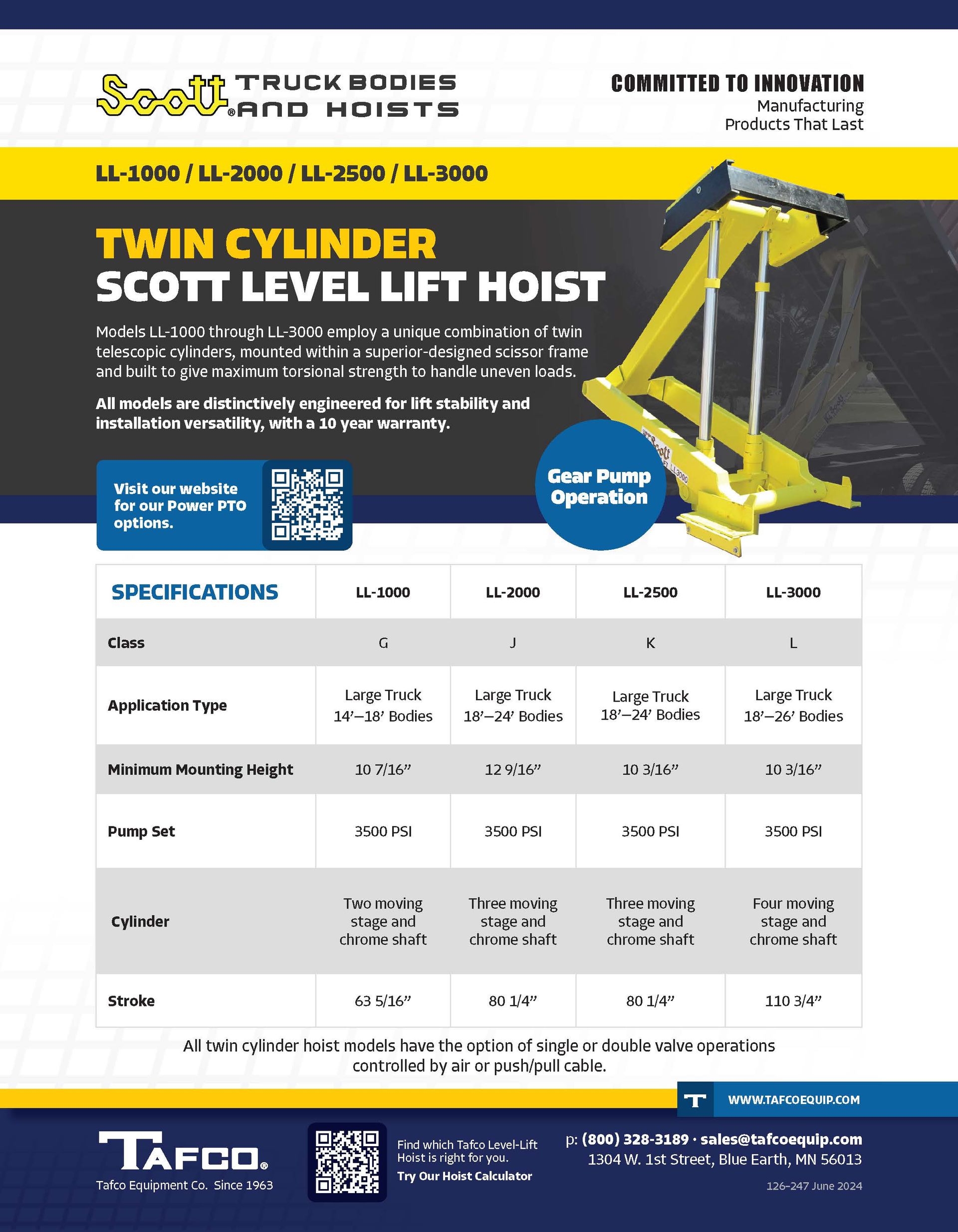 Truck Bodies & Lift Hoists | Tafco Equipment Co.