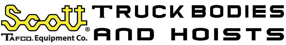 Scott truck bodies and hoists logo on a white background