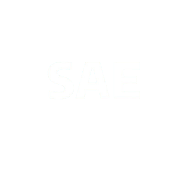 Un logotipo blanco, en negrita y sin serifa, con las letras