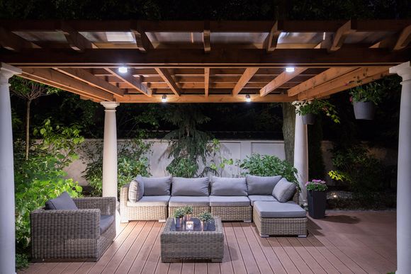 picture arbour comfortable garden furniture