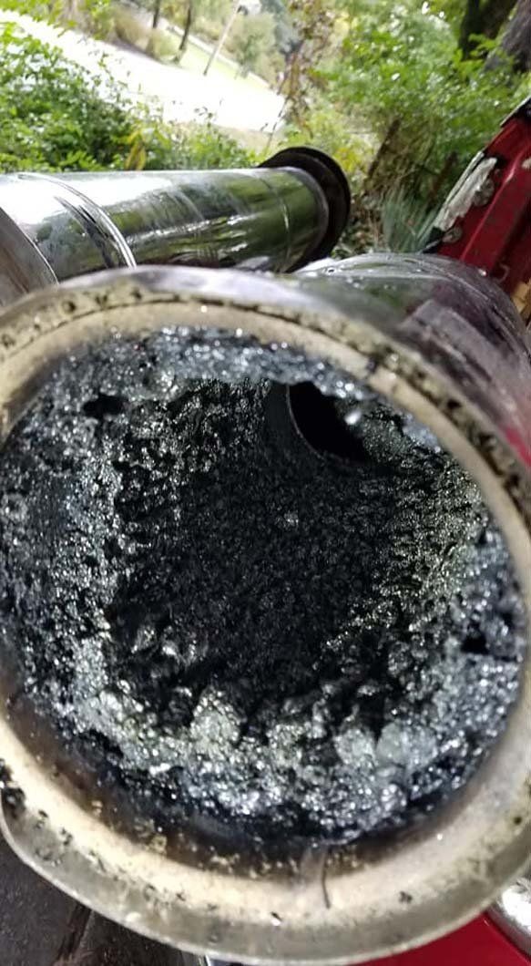 vent pipe detached