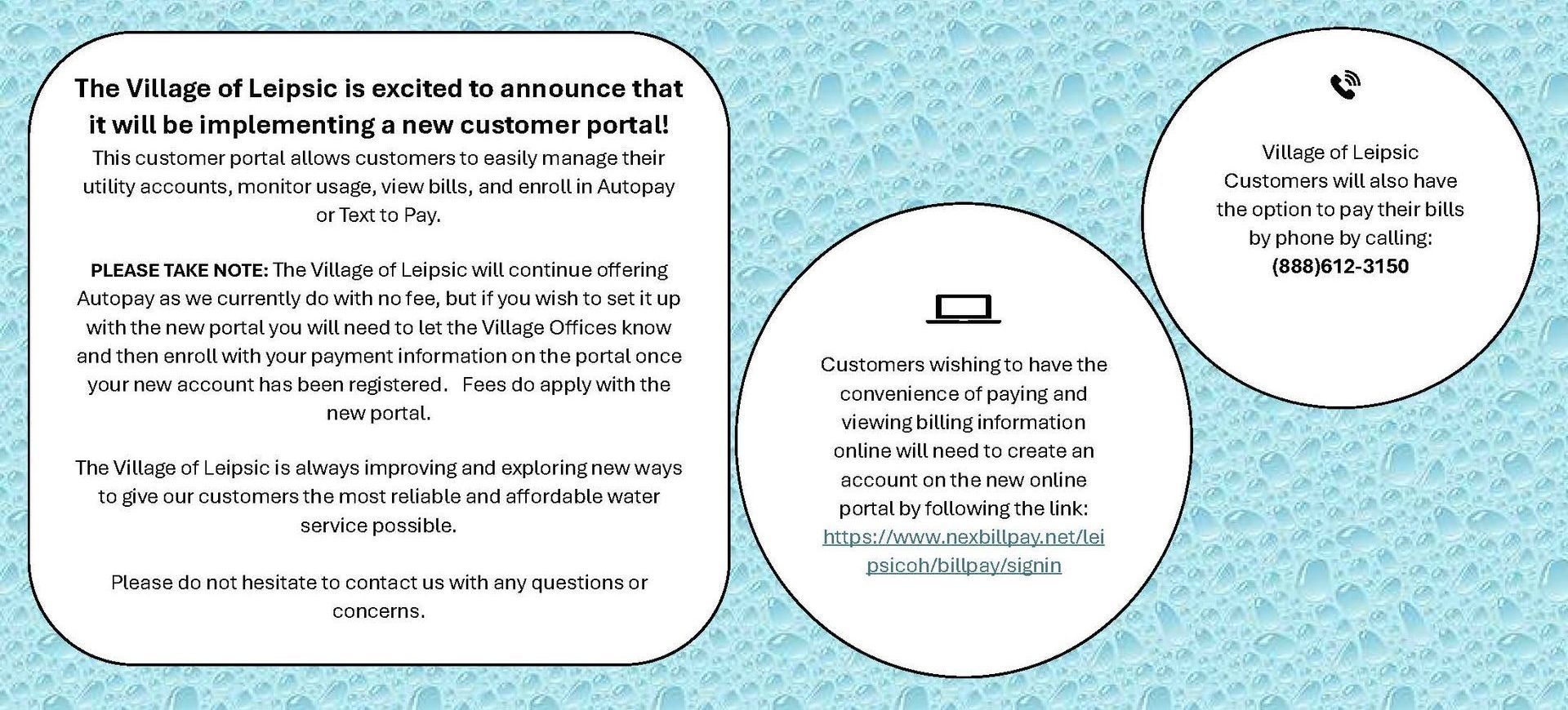 Customer Portal Village of Leipsic Ohio