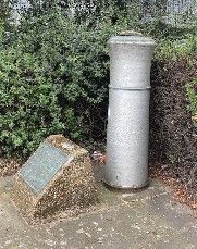 General Roy's cannon marking the end of his base line measurement, at Heathrow Airport.