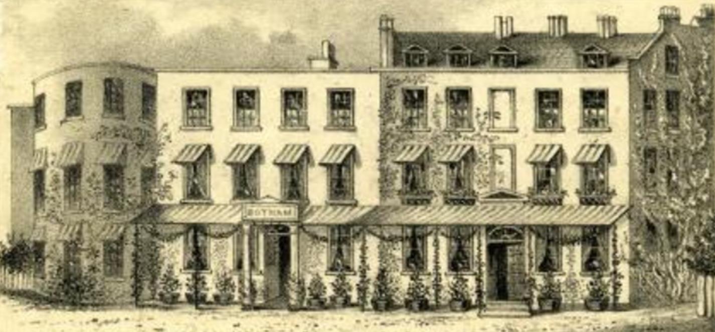 Windmill Hotel, Bath Road, Salt Hill, Slough. About 1850. from Slough Library collection. Windmill Hotel, Bath Road, Salt Hill, Slough. About 1850. from Slough Library collection.