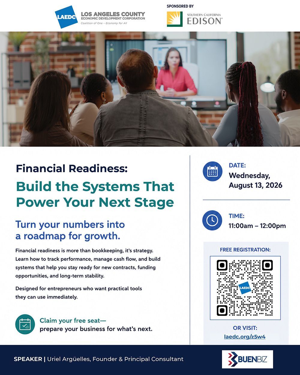 Free LAEDC Financial Readiness Webinar