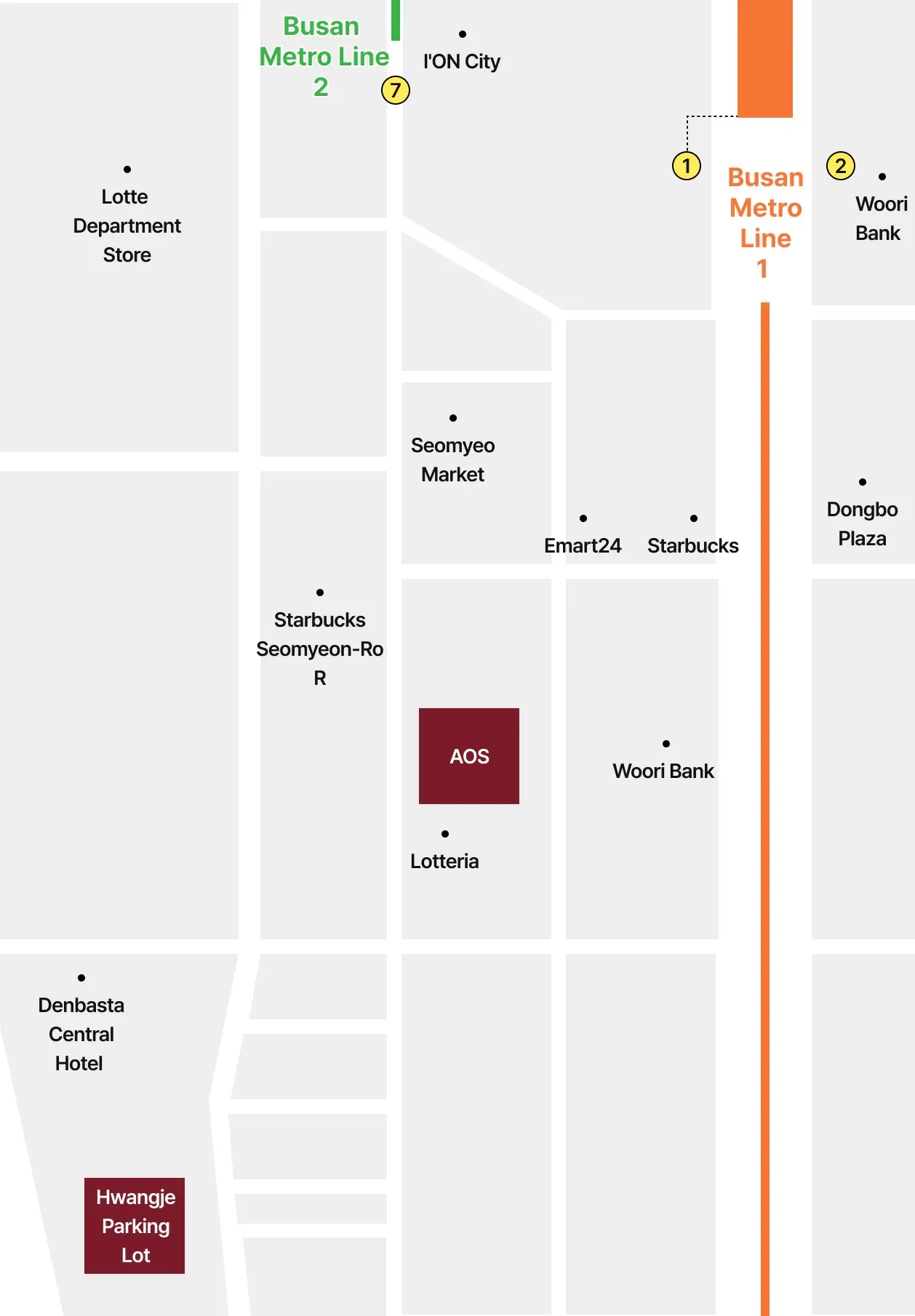 Map to Art of Shine Clinic