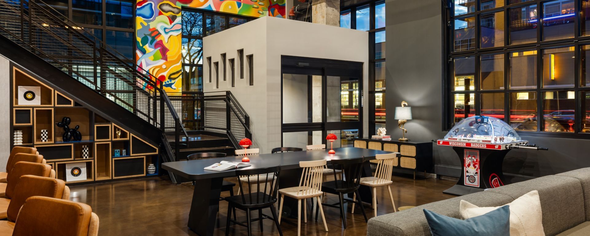Moxy Dallas Uptown and AC Hotel tower in Uptown Dallas Texas