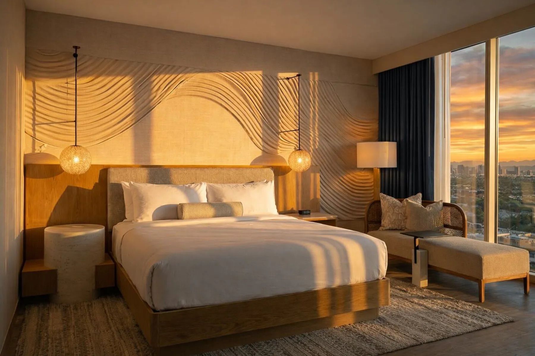 Denū Hotel & Spa rooftop and tower in downtown Phoenix Arizona