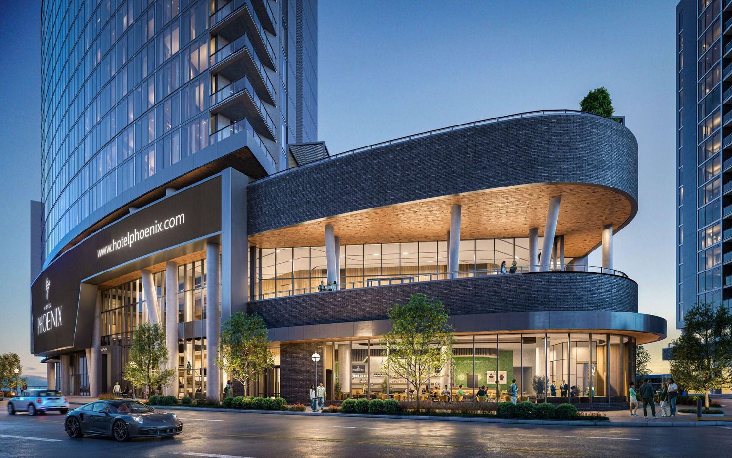 Hotel Phoenix Atlanta Centennial Yards boutique hotel opened December 2025 across from Mercedes-Benz Stadium Georgia