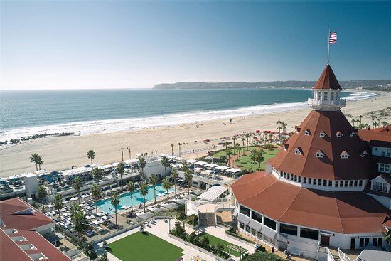 Hotel del Coronado on Coronado Beach in San Diego California