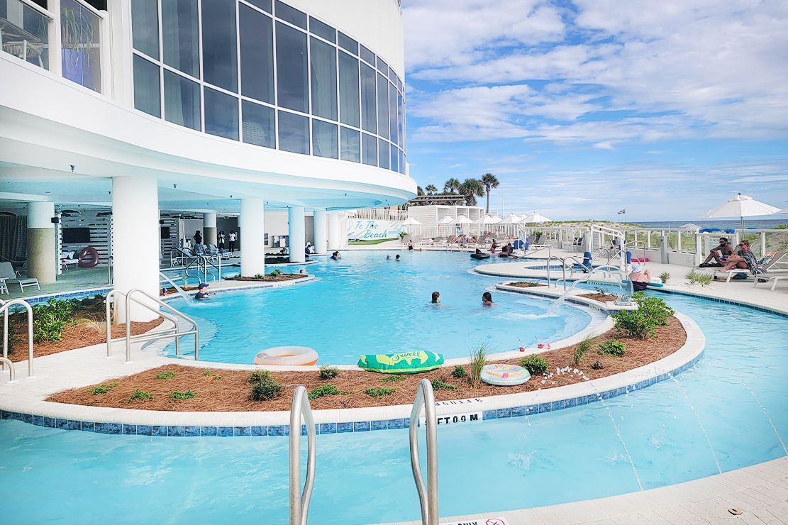 Hyatt Place Panama City Beach Beachfront first beachfront Hyatt on Gulf of Mexico opened July 2024 oceanfront balconies lazy river