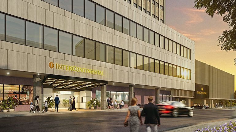 InterContinental San Antonio Riverwalk hotel opened 2024 heated rooftop pool Texas