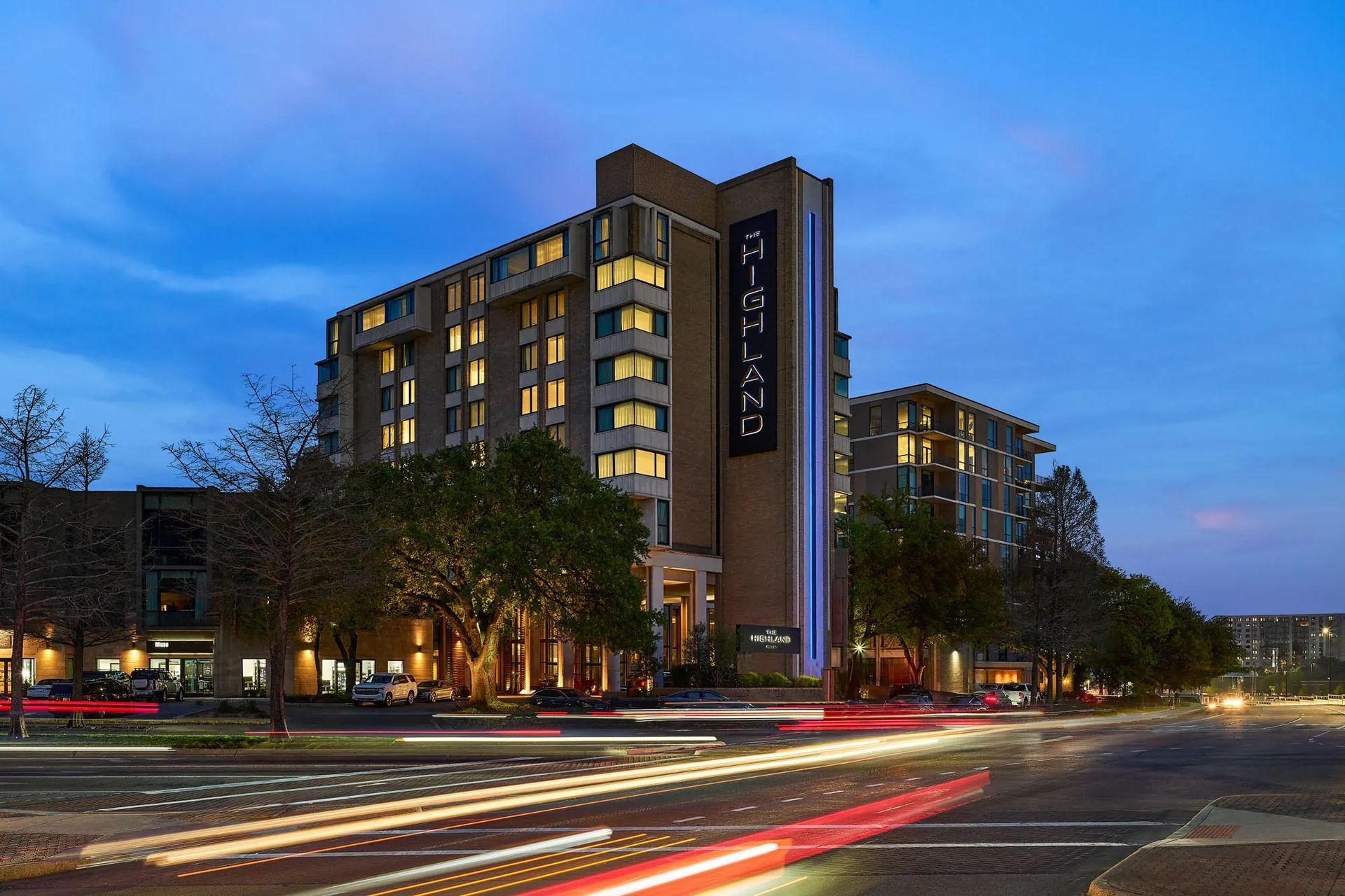 The Highland Dallas Curio Collection hotel lobby in Dallas Texas