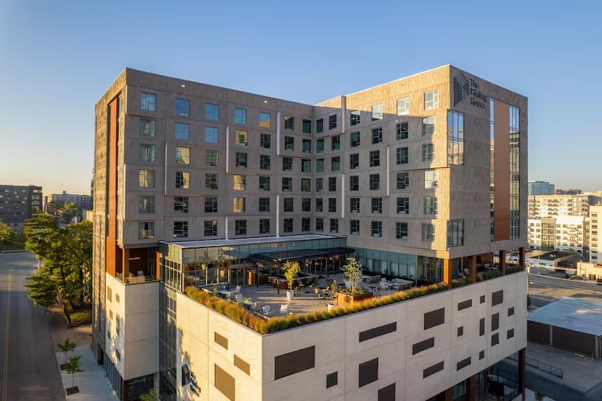 The Printing House Nashville Tapestry Collection by Hilton rooftop terrace South Bank downtown Nashville Tennessee opened September 2025