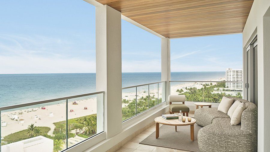 The Shelborne By Proper oceanfront Art Deco hotel 1801 Collins Avenue Miami Beach after 100 million dollar renovation