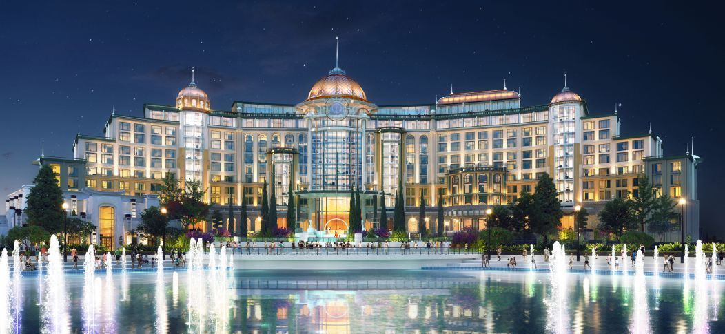 Universal Helios Grand Hotel luxury resort inside Epic Universe in Orlando Florida opened April 2025