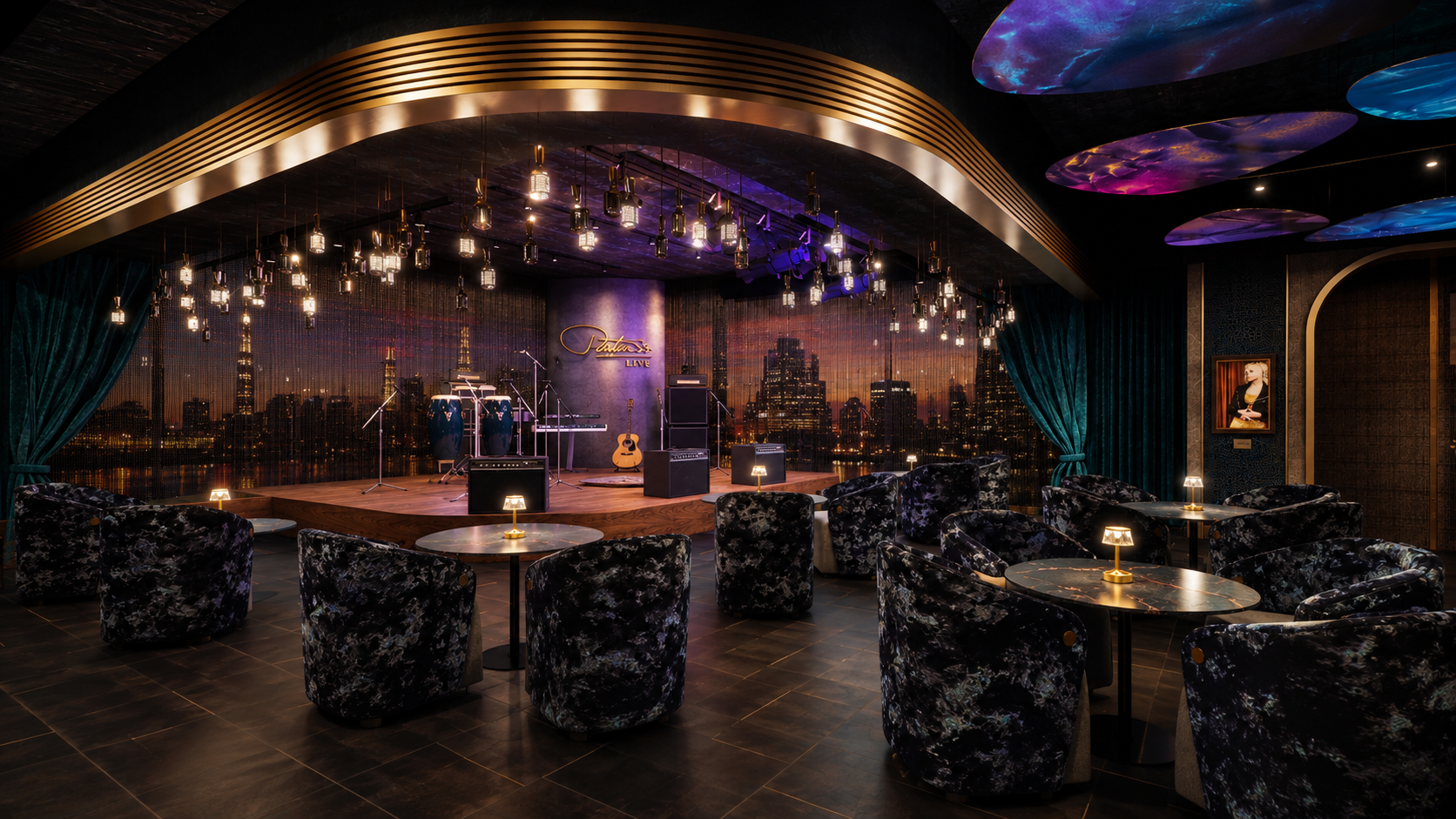 Parton's Live songwriter showcase venue at Dolly Parton's SongTeller Hotel in Nashville Tennessee