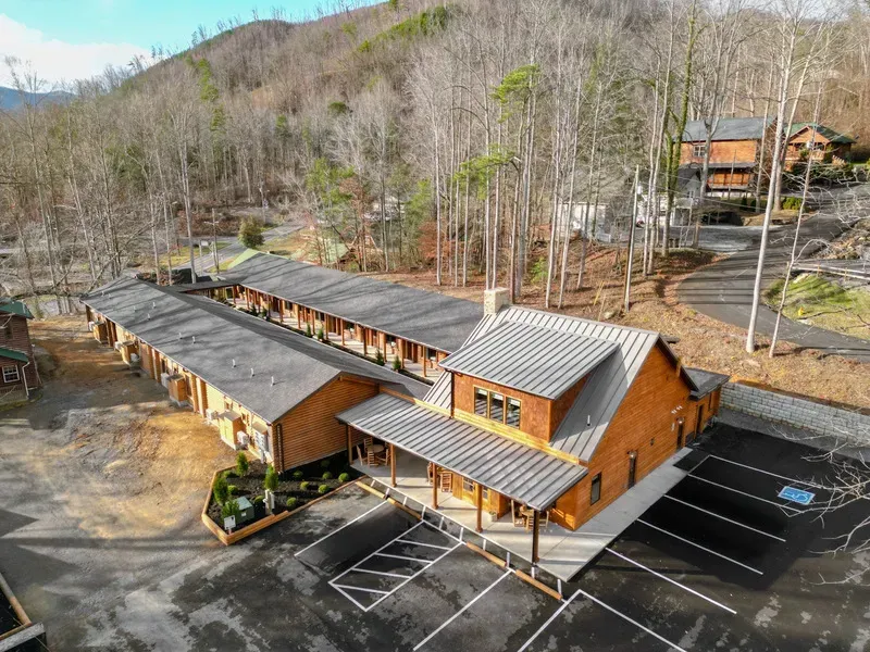 The Timber at Holly Branch whole log boutique hotel in Gatlinburg Tennessee
