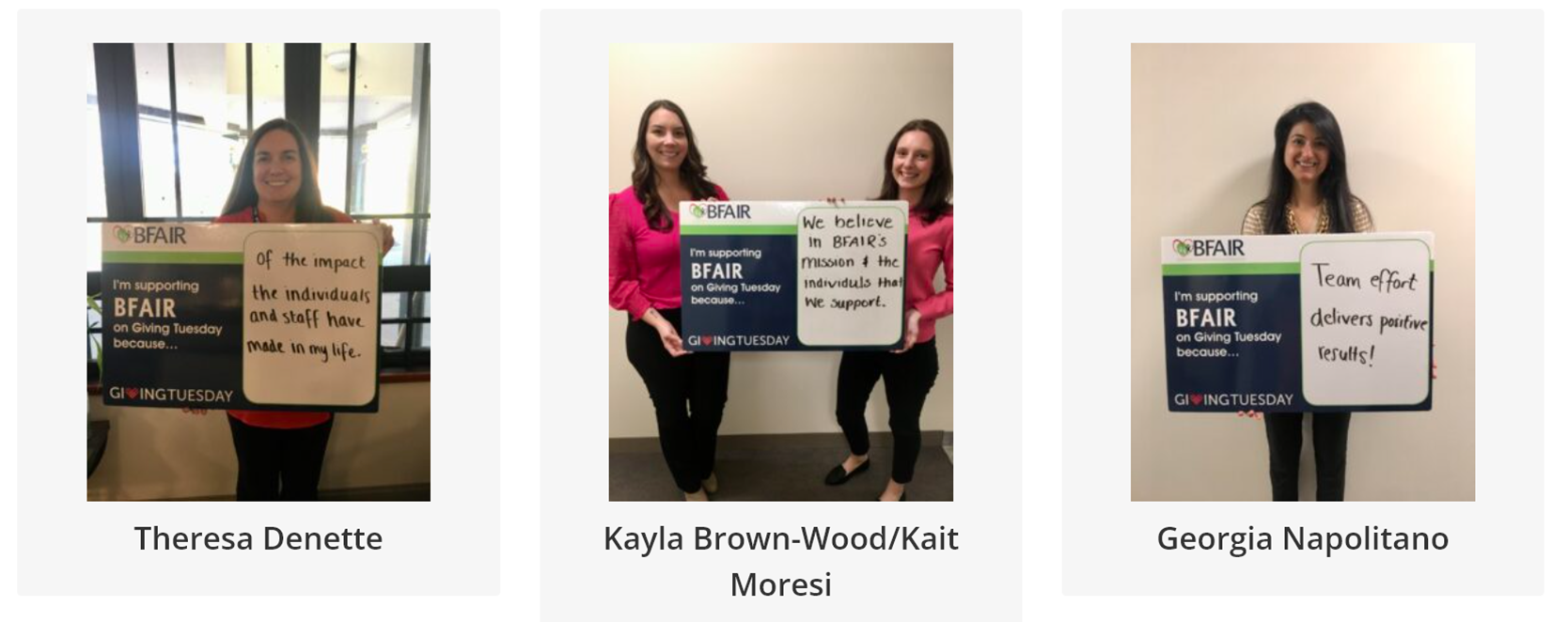 BFAIR - Giving Tuesday Ambassadors